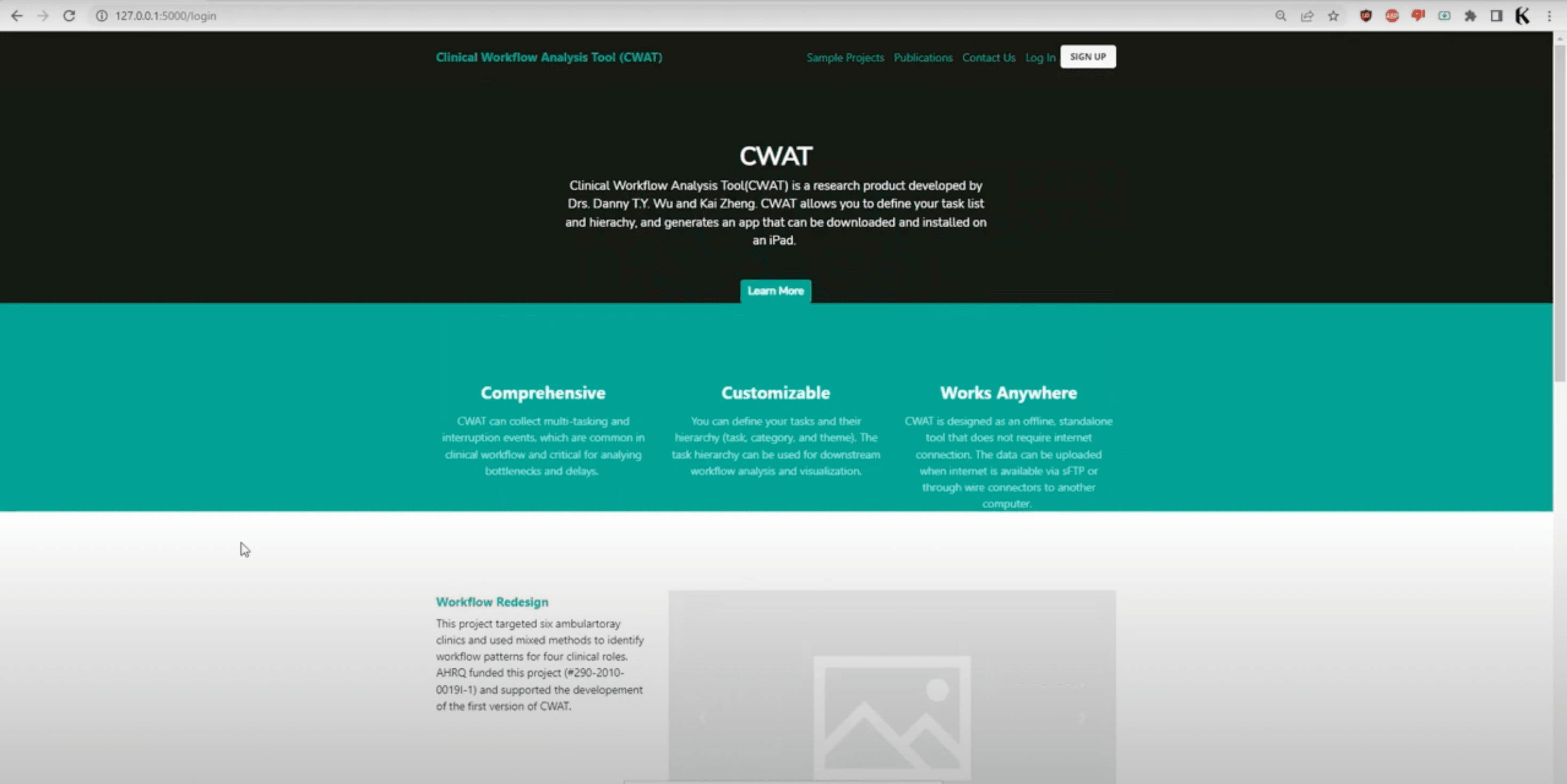 Clinical Workflow Analysis Tool